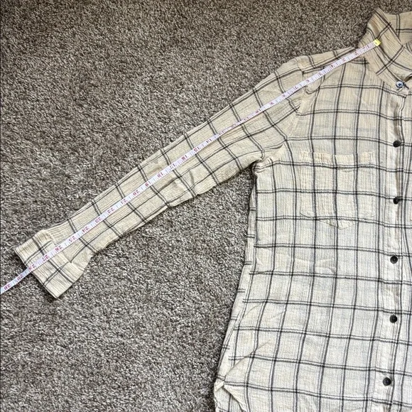 Madewell Women’s Plaid Flannel Button Down Shirt 100% COTTON Size S - Picture 5 of 9